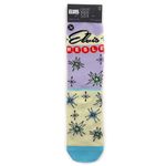 Odd Sox Elvis Presley Crew Socks Mens Womens Music Fun Mod Gift Pastel Las Vegas Purple Photo 2
