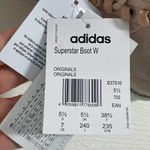 Adidas NWT Super Star Pink Boots Women’s Size 7 High Top Leather B37816 Shoes Photo 8