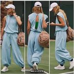 FP Movement Throw and Go Onesie Romper Size M Refresh blue Size M Photo 1