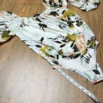 ZARA  Floral Balloon Sleeve Off-Shoulder Bodysuit Top Photo 12