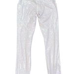 Fabletics PURELUXE OASIS IRIDESCENT SILVER PINK MERMAIDCORE HIGH RISE LEGGINGS Photo 0