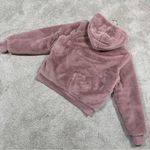 Athleta Ritual Jacket Winter Coat Hooded Full Zip Longsleeve Mauve Faux Fur M Photo 6