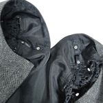 J.Crew ‎ Tweed Lace Trim Sheath Dress Gray Black Short Sleeve Women 2 Wool Blend Photo 3