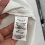 Vineyard Vines  White Ruffled Collar V Neck Long Sleeve Cotton Blend Shirt Medium Photo 3