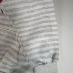 Vtg Washington D.C. Plaid Skyline Hoodie Stripe Lined Hood Made in USA Womens XL Gray Photo 11