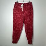 Anthropologie Saturday Sunday Burgundy Drawstring Jogger Sweatpants Size SP Red Photo 1