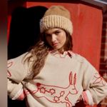 We The Free Free People  Bunny Graphic Crewneck Sweater -XS RARE
NWT Photo 1
