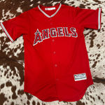 Majestic Angels Team Jersey button up size small  Photo 0