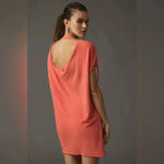 Anthropologie Coral Shoulder-Tie Terry Dress Women’s Size XS NWT Photo 2