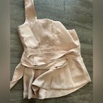 BCBGMAXAZRIA fit and flare tie front back slit peplum top π€ Photo 10