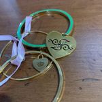 Juicy Couture Retro Love Myself Better than You Green White Gold Bangle Bracelet Photo 6