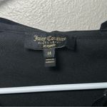 Juicy Couture black velour full zip hooded cape poncho women’s size medium Photo 9