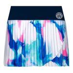 Bidi Badu Sz XS White Blue Pink Watercolor Inaya Plisse Tech Tennis Skirt Skort Photo 1