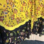 Tanya Taylor silk size 12 Vibrant Yellow navy Floral Dress Photo 10