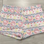 Sanrio NWOT  Hello Kitty spring Easter themed fuzzy pajama shorts size XL Photo 0