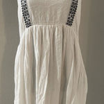 Earthbound Trading Co. White Embroidered Summer Dress XL Photo 0