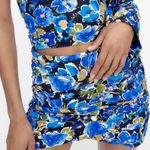 ZARA BLOGGER'S FAVE! Printed Co-Ord Blue Floral Mini Skirt Photo 5