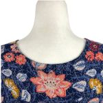 Lucky Brand  Floral Batik Print A-Line Maxi Dress SZ Large Bohemian Summer Beach Photo 13