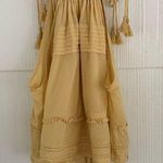 Free People Trust Me Pleated Tie Shoulder Bodysuit in Yellow Photo 0