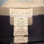 White Stag  Womens Embroidered Reindeer Full Zip Sweater Vest Small 4‎ 6 Photo 2