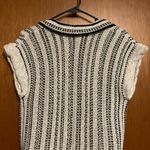 CAbi  Loose Cable Knit One Button Woman’s Sweater Size Medium Photo 5