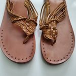 Frye  Valley Cognac Braided Leather Sandals Photo 2