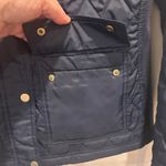 A New Day  Quilted Chore Jacket Navy Blue Full Zip Pockets Size Large Women Photo 7