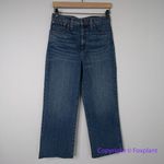 New! Madewelll Slim Wide-Leg Jeans in Crownridge Wash: Raw-Hem Edition,‎ size 27 Photo 3