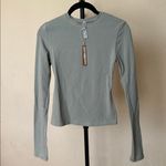 SKIMS  COTTON JERSEY LONG SLEEVE T-SHIRT | Mineral - S NWT NEW Photo 1