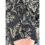 Thakoon Sz Small Black Floral Printed Short Sleeve Straight Leg Utility Jumpsuit Photo 3
