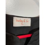 Women’s Dress Black Medium Peasant‎ Ruffled Hailey & Co Boho Work Party Office Photo 2