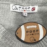 Poof New York NEW Poof Go Team Knit Football Sweatshirt Women’s Small Photo 1
