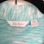 Lady Hagen  Teal and White Collared Sleeveless Golf Shirt Size XS Photo 2