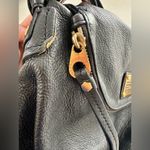 Marc Jacobs  Black and Gold Pebbled Leather Crossbody Hobo Bag Photo 7