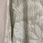 Tahari  Linen Blend Open Front Floral Pattern Lightweight Cardigan Sz Large Photo 4
