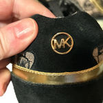 Michael Kors Signature Monogram Black & Gold Runner Sneakers Photo 8