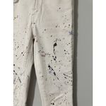 Rare CLOSED GLOW Special Edition Straight Cropped Ankle Jeans Paint Splatter 25 Blue Photo 1