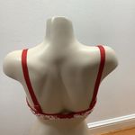 Massam Size Large Floral & Satin Underwire Bra. Made in Brazil. New with Tags Red Photo 3