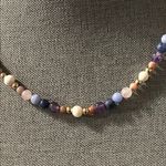 Handmade ✨ Freshwater Pearl + Amethyst + Rose Quartz + Agate Beaded Necklace Photo 5