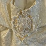 Jessica McClintock Vintage Off Shoulder Wedding Dress Cream Ivory Size 12 Photo 2