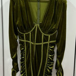 Pretty Little Thing PLT corset style velvet dress Photo 0