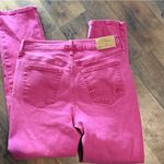 Seven7  Women's Vibrant Pink Straight Leg Jeans Size 4 30 inseam Photo 4