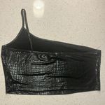SheIn Black Snakeskin Crop Top Photo 2
