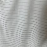 Forever 21  Sheer Stripe Body Con Low Back White Dress Size Medium Photo 5