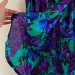 Jantzen Vintage Floral Swim cover up Skirt in Blue and Purple - Deadstock size L Photo 3
