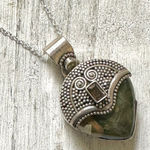 Sterling silver ocean Jasper pendant necklace Photo 0