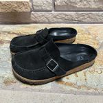 Birkenstock  Buckley Clog Shoes Black Suede Leather 38 7 Photo 4