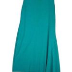 J. Peterman Asymmetrical Hem Midi Dress Size Medium Teal Lagenlook Sleeveless Green Photo 0