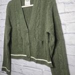 Abercrombie & Fitch wool blend button down cardigan sweater green small. Photo 3