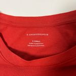 Anthropologie Rosamund Tie-Front Tee Knot Tshirt Red Size XS Short Sleeve Basic Photo 2